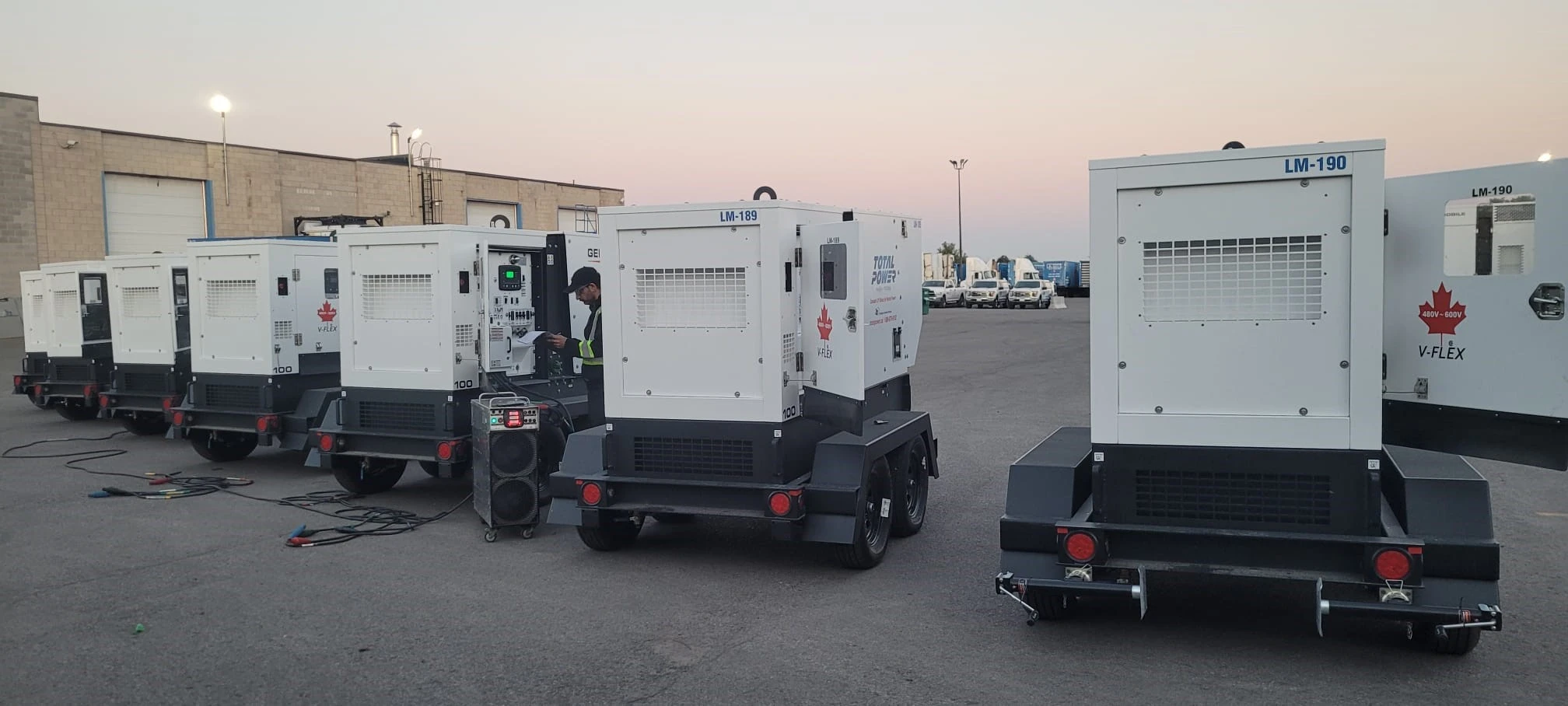 7 x 100kVA Generators
